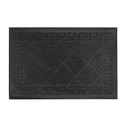 Килимок придверний Eco Fabric Смужки з кромкою чорний 40 х 60 см (4060-111) - мініатюра 2