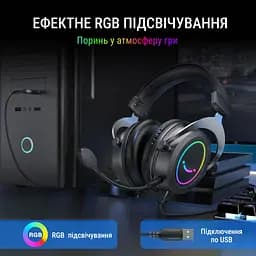 Навушники Fifine RGB чорні (H3) - мініатюра 5