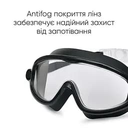 Дитяча маска для плавання Renvo Garsen JR Anti-fog чорний OSFM (1SM110-01) - мініатюра 3