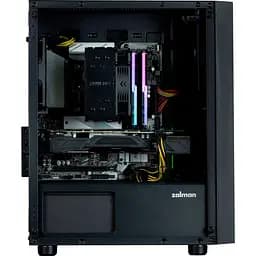 Корпус Zalman T3 Plus Tempered Glass без БЖ Black (T3PLUS) Без БП - мініатюра 4