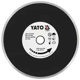 Диск алмазный сплошной Yato Ø=230x5.3x22.2х2.7мм (YT-6015)