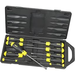 Набір викруток Stanley CushionGrip в пластмасовому футлярі 10 шт. (2-65-014)