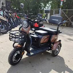 Електроскутер Триколісний Crosser TR1 Pro (1200W, 72V, 24Ah) Коричневий - мініатюра 2