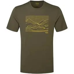 Футболка Rab Mantle Outline Tee M Olive (1033-RB QCC-01-ARM-MED)
