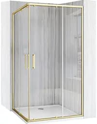 Душевая кабина Rea City 80x100 brushed gold REA-K6445, Универсальная, прозрачная, золотой