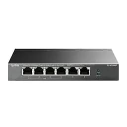 Комутатор TP-LINK TL-SF1006P, Black, 6-портовий, 10/100 Мбіт/с, 4xPoE+, IEEE 802.3af/at