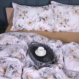 Підковдра MirSon Поплін 00-2 Beige Flowers 110х140 см (2200009700385) - мініатюра 5
