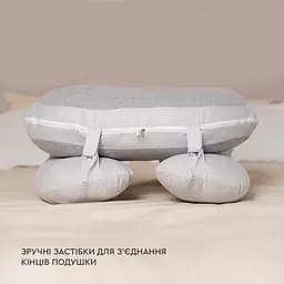 Подушка Sonex U-Body для вагітних та відпочинку П-подібна антиалергенна 135x68x25 сіра (SO102577) - мініатюра 9