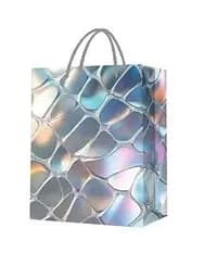 Пакет подарочный C 75666 вертикальный 31,5*12,5*40 см, ручка-шнурок (6900067756664) Белый