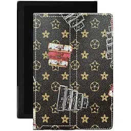 Чохол StatusCASE з екошкіри для планшету Pixus Joker Луі-Вітон-коричневий