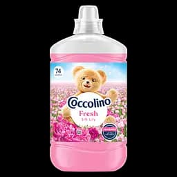 Концентрированный кондиционер для белья Coccolino Свежесть и мягкость Шелковистая лилия с нотами розы, сирени и сандала 1702 мл