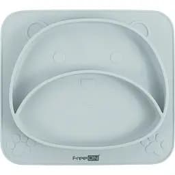 Силіконова тарілка дитяча FreeON Bear mint