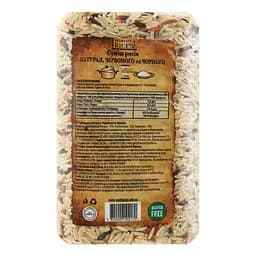 Суміш рису коричневого, червоного та чорного World's Rice 500 г - мініатюра 4