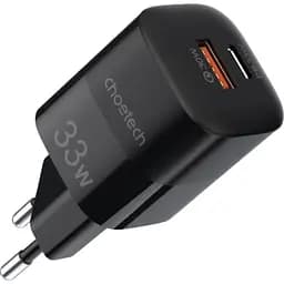 Зарядний пристрій для смартфона Choetech PD5006 33W Fast Charger QC3.0/PD/PPS Black