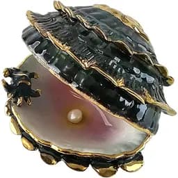 Перлина порцелянова чорна 8,5х6х6 см