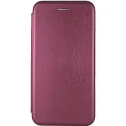 Кожаный чехол-книжка Classy для Apple iPhone 11, 6.1 Бордовый