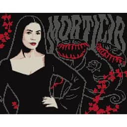 Алмазная мозаика Santi Wednesday Mysterious Morticia на подрамнике 40х50 см (955114)