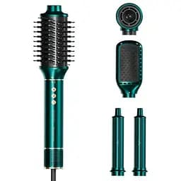 Фен-стайлер IPARAH P-505G GREEN мультистайлер 5-в-1 с насадками для укладки и завивки, 3 скорости и 3 температурных режима