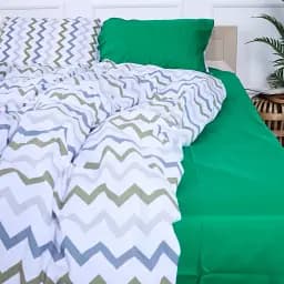 Простирадло MirSon Бязь 17-4782 Aubervilliers 200x220 см зелене (2200008967598)