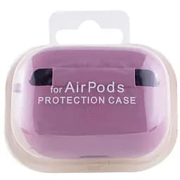 Силіконовий футляр з мікрофіброю для навушників Airpods Pro 3 Ліловий / Lilac Pride - мініатюра 4