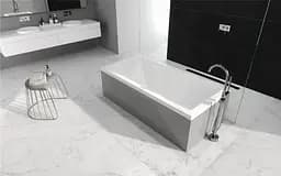Ванна акрилова Radaway Mirella 140x70 з ніжками та сифоном, біла (WA1-48-140x070) - мініатюра 3