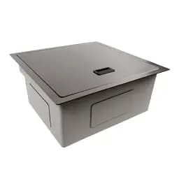 Кухонна мийка Platinum Handmade TZ з нержавіючої сталі одночашева зі змішувачем 50x50x20 см чорна - мініатюра 8
