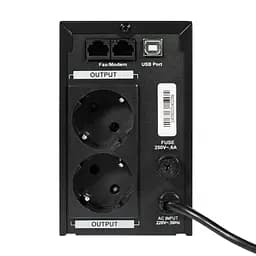 Джерело безперебійного живлення Kraft KRF-1200VA/720W(LED)LiFePO4 UPS (42-00166) - мініатюра 3
