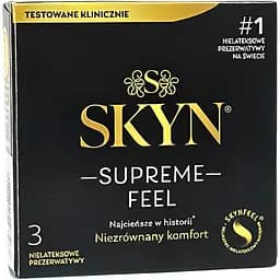 Презервативы Skyn ​​Supreme Feel ультратонкие 3 шт. (ROZ6501053519)