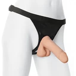 Трусики зі страпоном Doc Johnson Vac-U-Lock 7 Inch UltraSkyn Ultra Harness