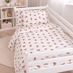 Комплект постільної білизни MirSon бязь Kids Time Mini Bear 2x143x210 см (2200012581933)