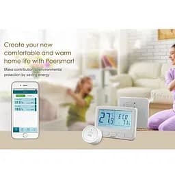 Бездротовий Wifi термостат Poer PTC10-WIFI з терморегулятором (100148) - мініатюра 7