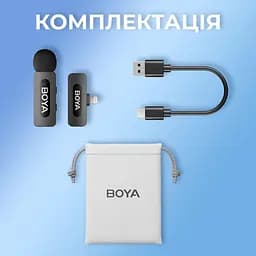 Мікрофон Boya BY-V1 Lightning Black (BY-V1) - мініатюра 15
