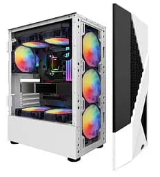 Корпус 1stPlayer F3-A-WH-4F1 White без БП (F3-A-WH-4F1) - мініатюра 4