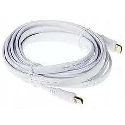 Шнур E-Cable Hdmi 1.5 м штекер плоский білий