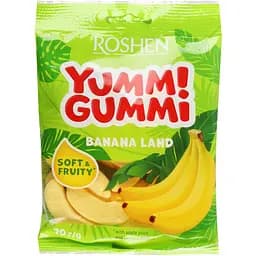 Цукерки Roshen Yummi Gummi Banana Land 70 г (916767)