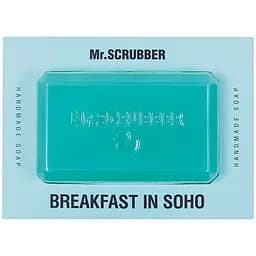Натуральное мыло ручной работы Mr.Scrubber Breakfast in Soho 160 г зеленое