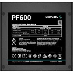 Блок живлення Deepcool PF600 600W (R-PF600D-HA0B) [146214] - мініатюра 3