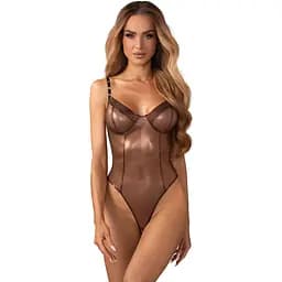 Боди Obsessive Soranna otwarte S/M (бронзовый)