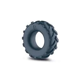 Текстурне ерекційне кільце Boners Tire Cock RingGrey для подвійної стимуляції