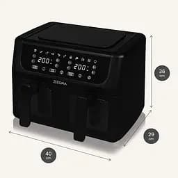 Аерофритюрка двокамерна Zeegma Dual 9 л Black - мініатюра 10