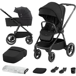 Универсальная коляска 2 в 1 Kinderkraft Nea Midnight Black (KSNEA000BLK2000)
