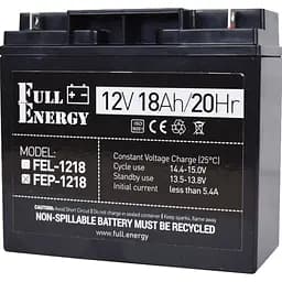 Аккумулятор Full Energy FEP-1218 AGM 12V (12V/18Ah/216Wh) [112113]