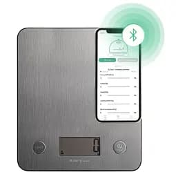 Ваги кухонні Liberton LKS-0713 Smart, Steel, до 5 кг, дисплей, синхронізація через Bluetooth, тарокомпенсація, автовідключення, індикатор перевантаження, батарейка: 3*ААА у комплекті - мініатюра 2