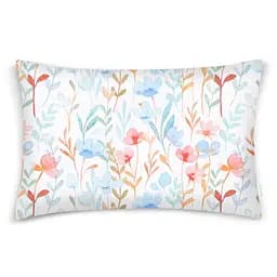 Дитяча постільна білизна в ліжечко AQUARELLE FLOWERS CS5, рожевий (FlowersAquaRedBeigeBlue_58LightBlue_140) - мініатюра 4