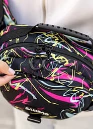 Жіноча сумка через плече бананка Sambag Flex Pro принт "ABSTRACT" 30 × 17 × 15 см (85451707) - мініатюра 3