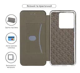 Чехол-книжка для Xiaomi Poco X6 5G, G-Case, черный, кожаный чехол-книжка из экокожи (PU) и TPU, с магнитом, с подставкой и вместительным кардхолдером, противоударный, защита всего корпуса, ArmorStandart (ARM74135) - мініатюра 3