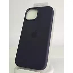 Оригінальний силіконовий чохол Apple Silicone Case with MagSafe для iPhone 15 (6.1") Midnight Black MT0J3ZM/A - мініатюра 3