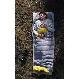 Спальник з натуральним пухом Naturehike CW700 CNK2450WS048, p-р L, чорно-блакитний - мініатюра 2