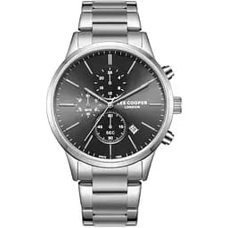 Наручний годинник чоловічий Lee Cooper Plane Сріблястий (3307)