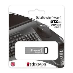 Flash Drives DataTraveler Kyson 512GB USB 3.2 (DTKN/512GB) Silver/Black Kingston teh0023306 - мініатюра 2